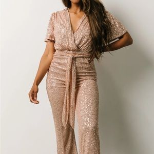 Baltic Born Gold sequin jumpsuit